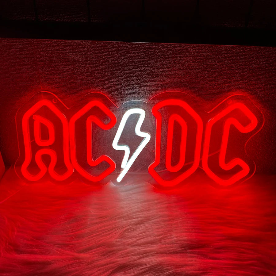 AC/DC Band Neon LED Sign-USB Powered