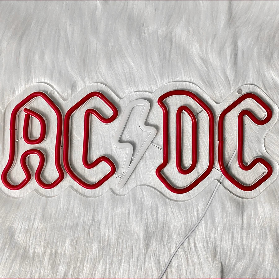 AC/DC Band Neon LED Sign-USB Powered