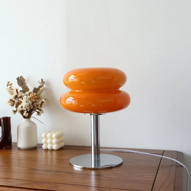Macaron Glass Table Lamp Trichromatic Dimming