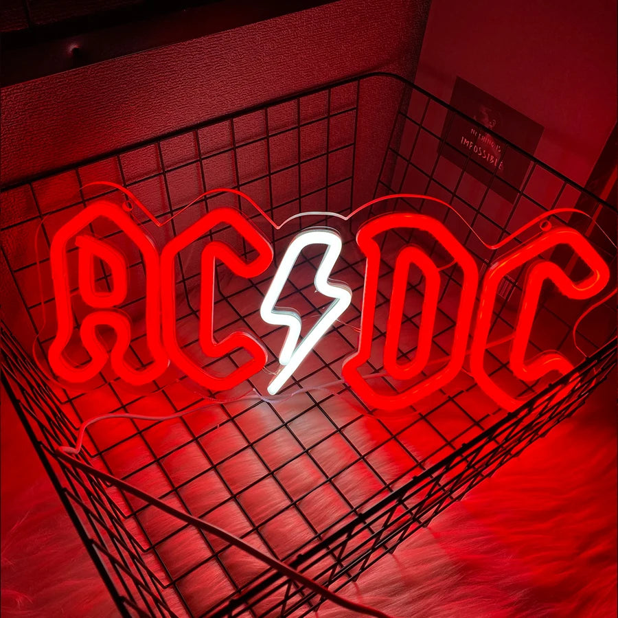 AC/DC Band Neon LED Sign-USB Powered