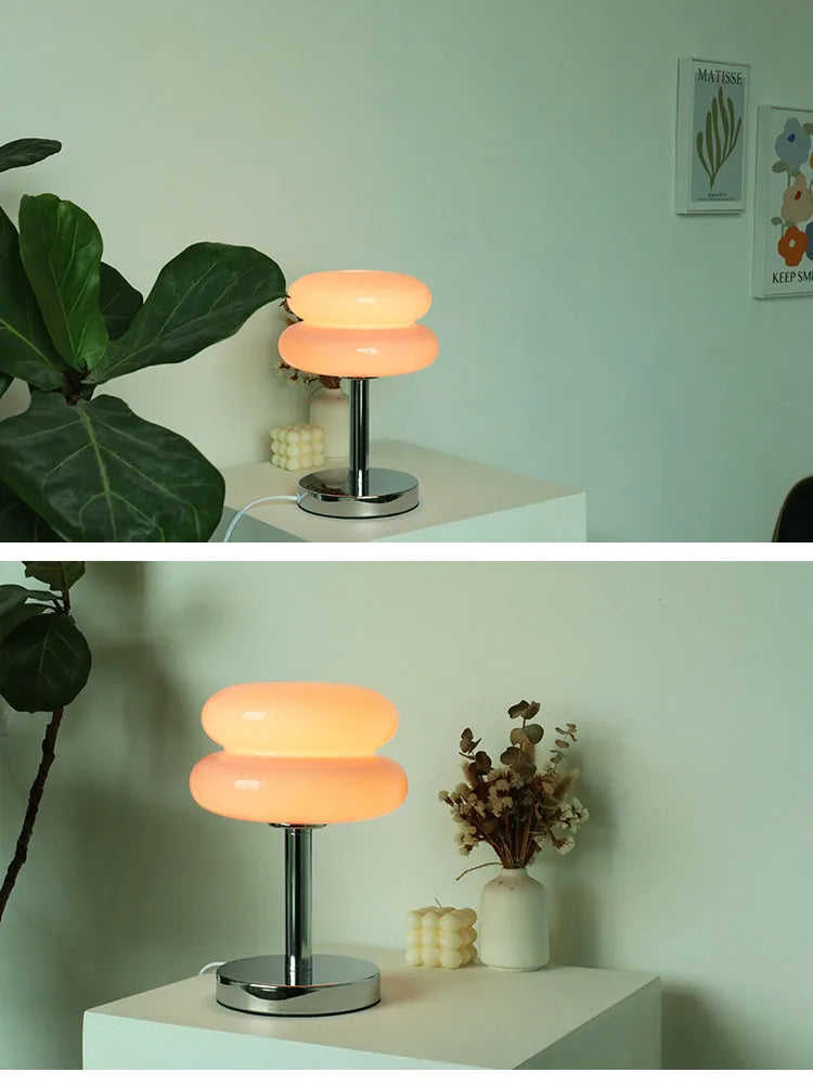 Macaron Plastic Lamp Trichromatic Dimming Living Room Atmosphere