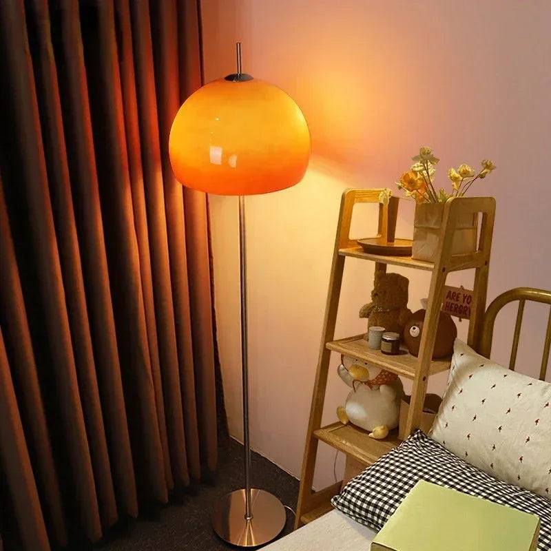 Living Room Glass LED Floor Lamp For A Living Room And Bedroom Atmosphere