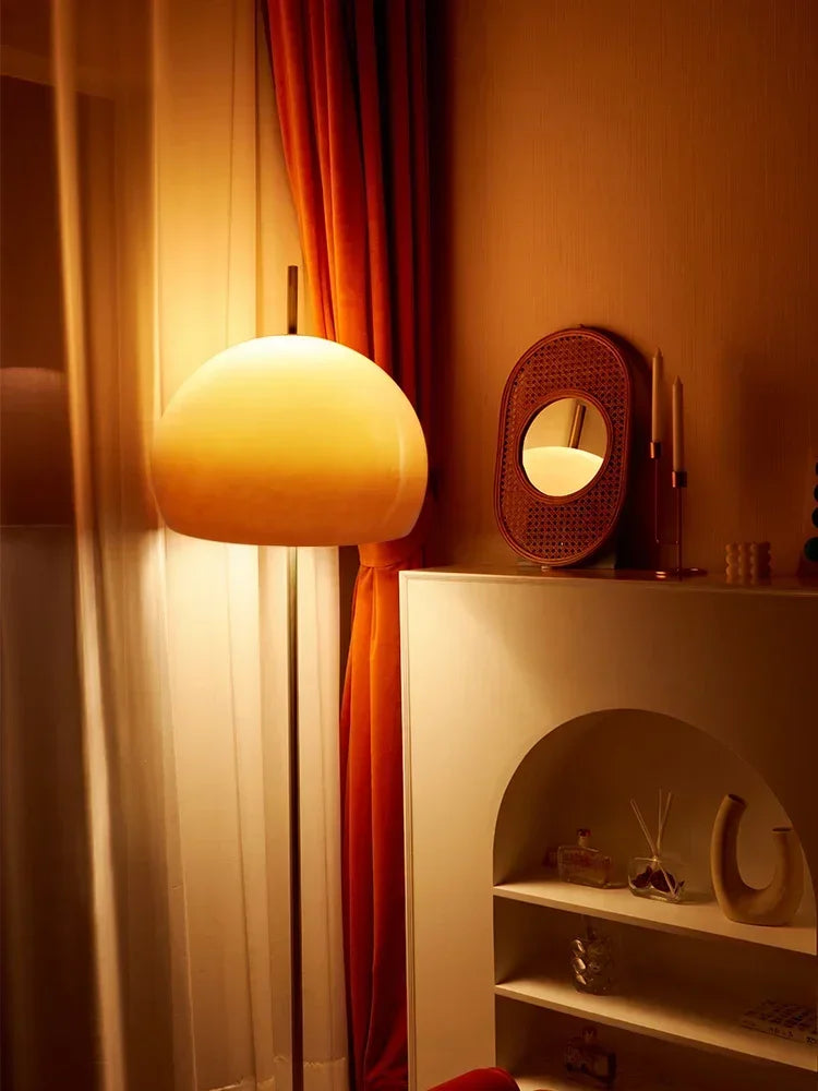 Living Room Glass LED Floor Lamp For A Living Room And Bedroom Atmosphere