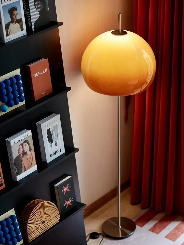Living Room Glass LED Floor Lamp For A Living Room And Bedroom Atmosphere