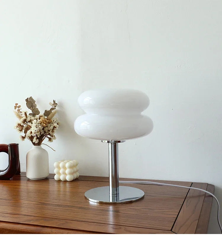 Macaron Glass Table Lamp Trichromatic Dimming