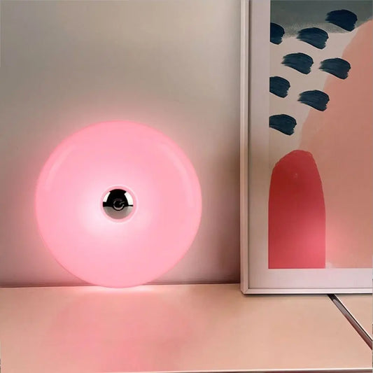 Tricolor Lighting Plastic Donut Wall Lamp