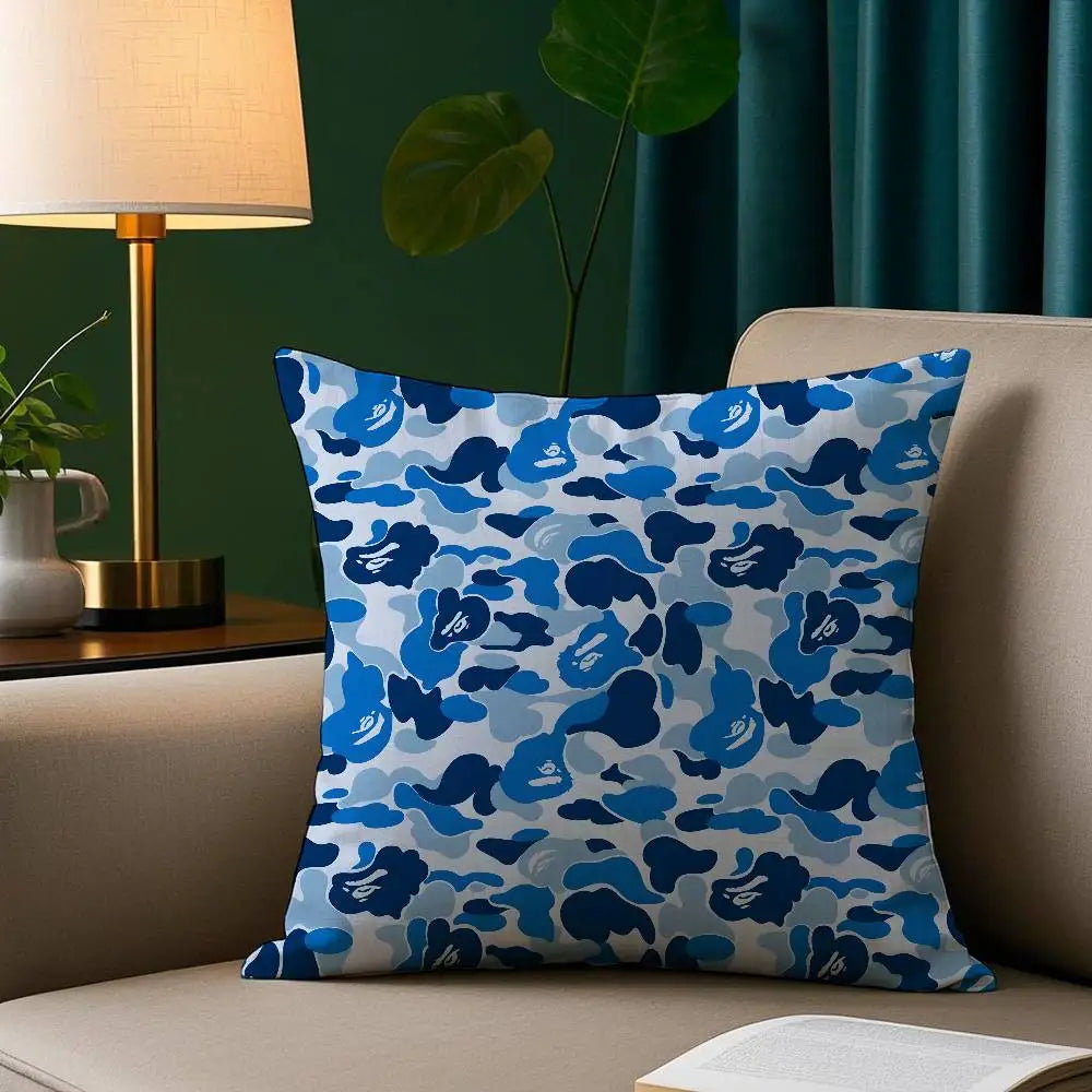Unique Camo Pillow Case Short Plush Print Cushion Cover Square Throw Pillow Covers Sofa Home Decor