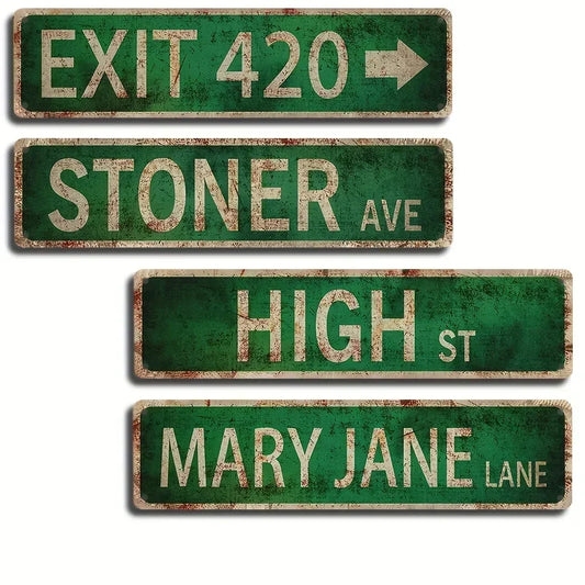 Vintage Avenue Street Signs  - Great for Room, Home and Wall Decoration