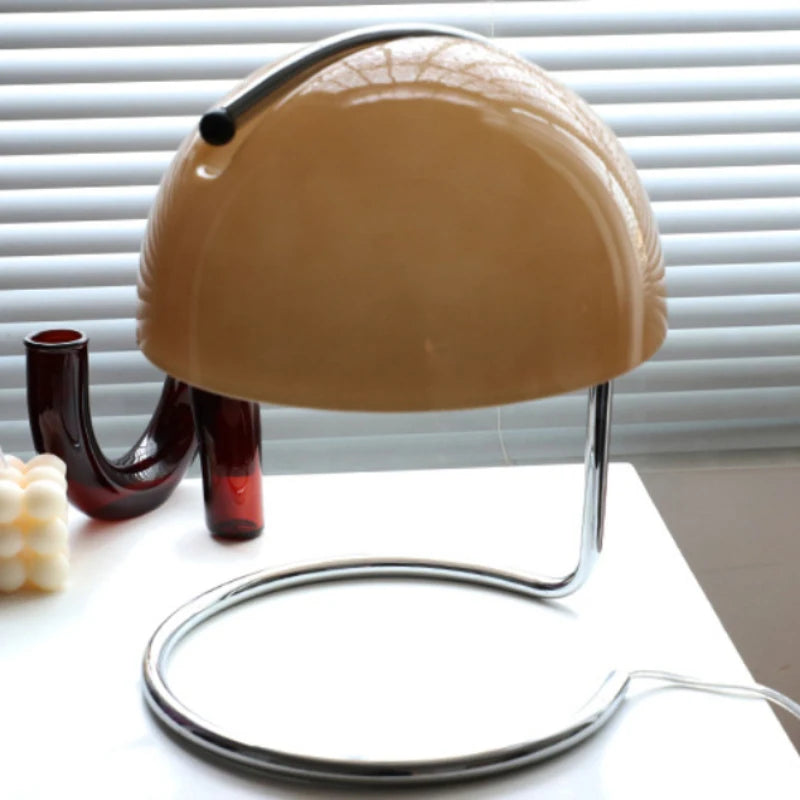 Japnese Creative Iron Glass High-end LED Decoration Table Lamp Desk Light For Living Room Bedroom Study Lighting Fixtures