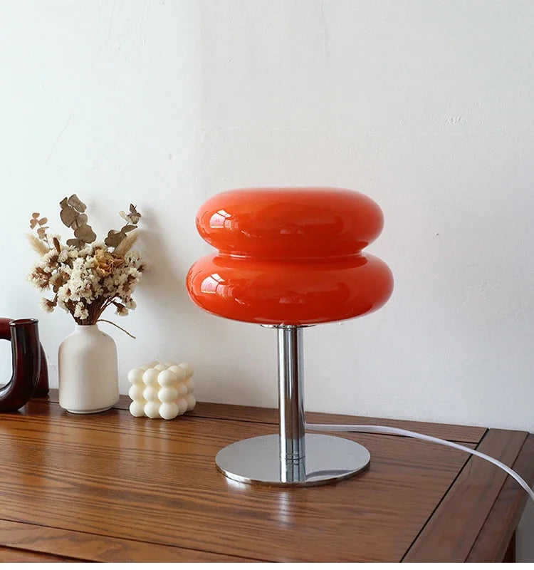 Macaron Glass Table Lamp Trichromatic Dimming