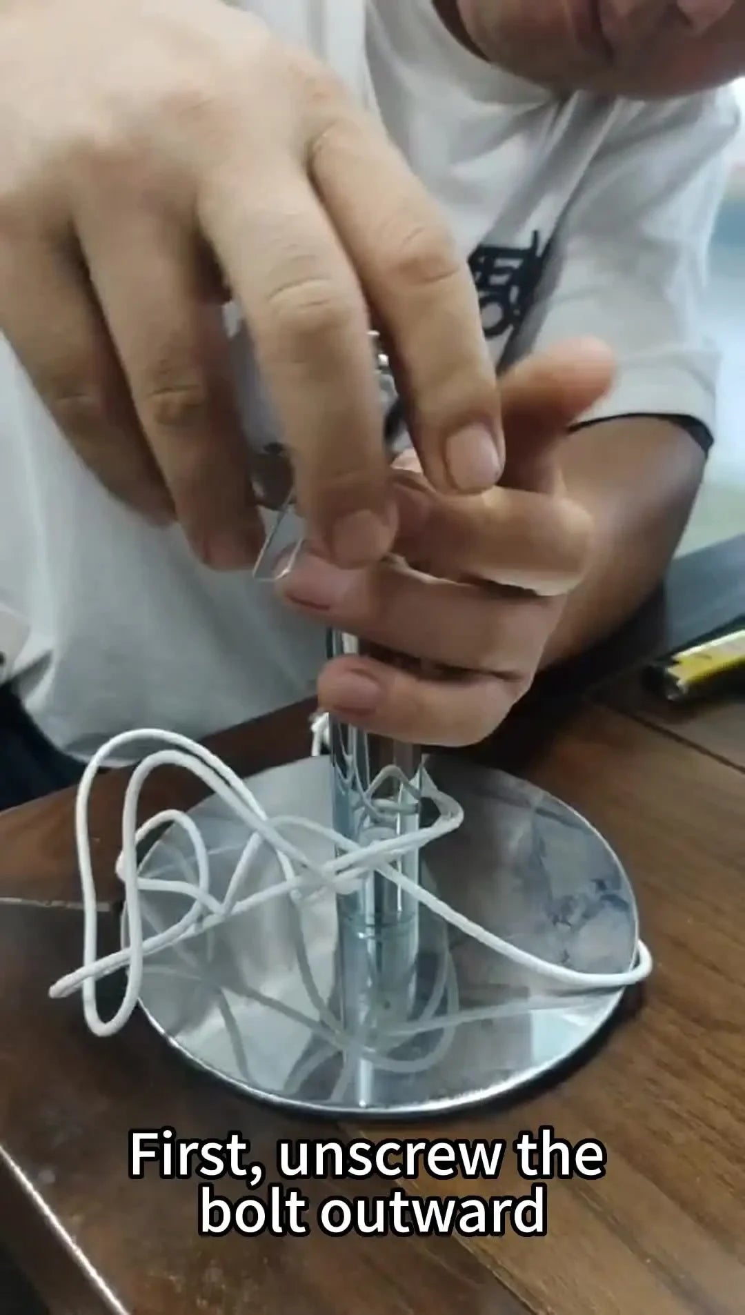 Macaron Glass Table Lamp Trichromatic Dimming