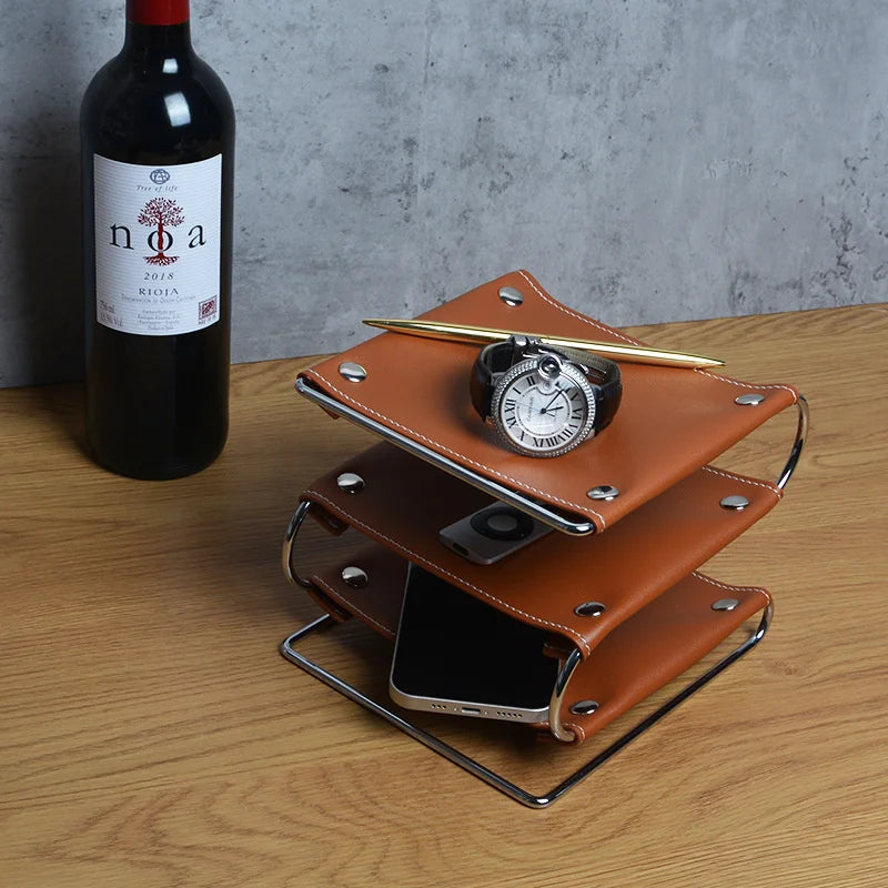 Multifunctional Leather Tray
