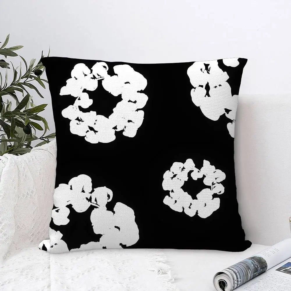 Luxury D-Denim T-Tears Pillow Case Plush Fabric Soft Double Sided Print Sofa Cushion Cover Throw Pillow Covers