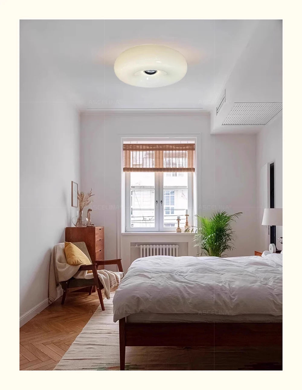 Donut Glass Wall Lamp Orange USB With Touch Switch Tricolor Lighting