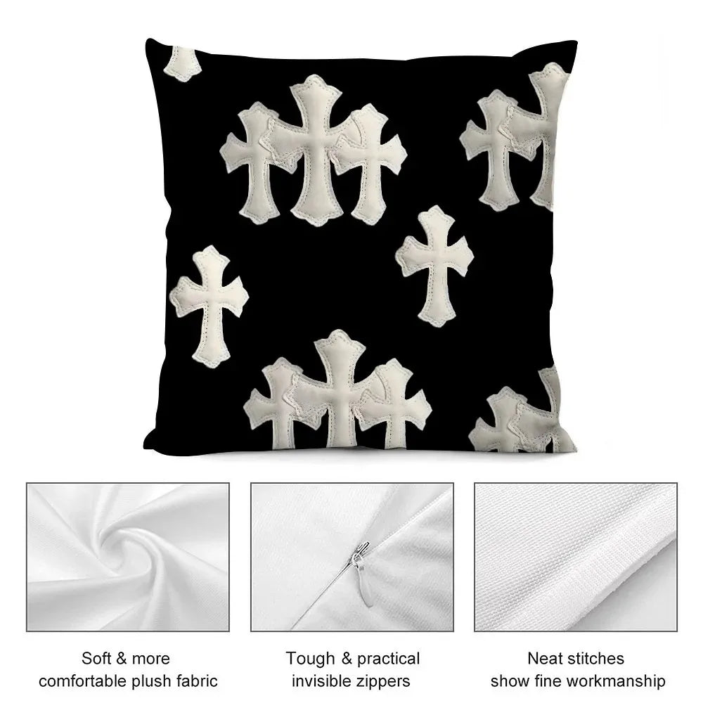 Chrome Hearts Soft Double Sided Print Pillowcase Cushion Cover