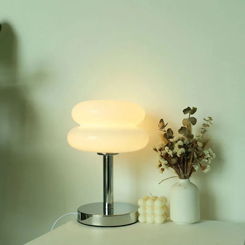 Macaron Glass Table Lamp Trichromatic Dimming