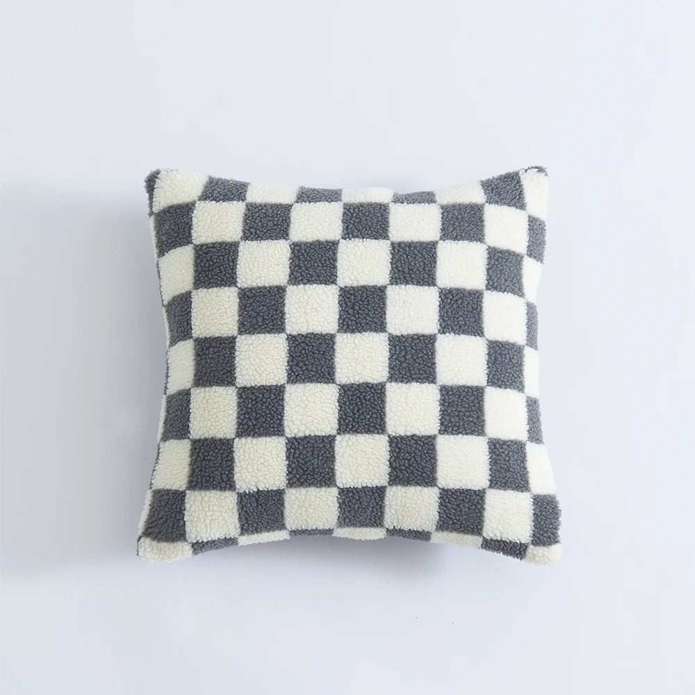 Checkered Cushion Cover Checkerboard  PILLOWCASE