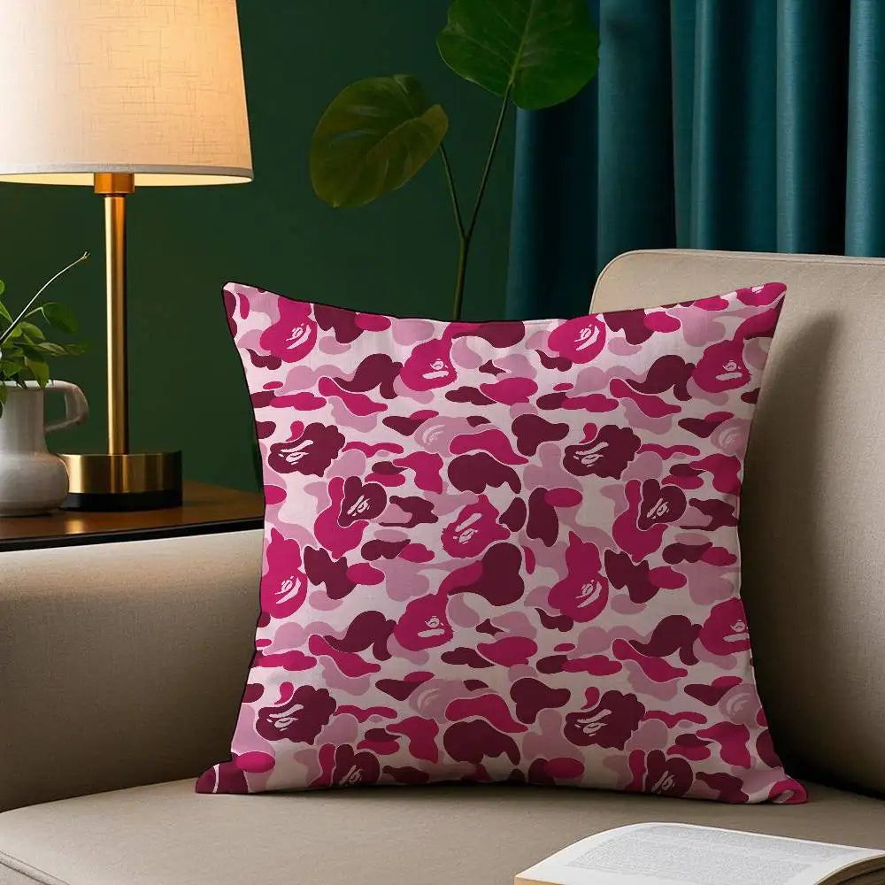 Unique Camo Pillow Case Short Plush Print Cushion Cover Square Throw Pillow Covers Sofa Home Decor
