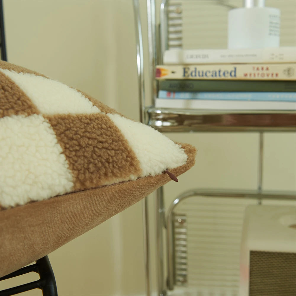 Checkered Cushion Cover Checkerboard  PILLOWCASE