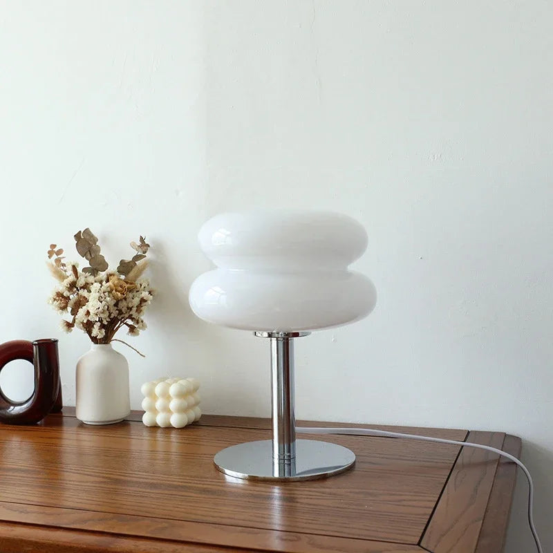 Macaron Glass Table Lamp Trichromatic Dimming