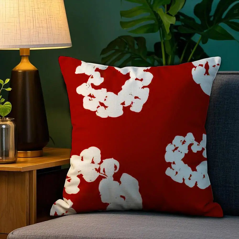 Luxury D-Denim T-Tears Pillow Case Plush Fabric Soft Double Sided Print Sofa Cushion Cover Throw Pillow Covers