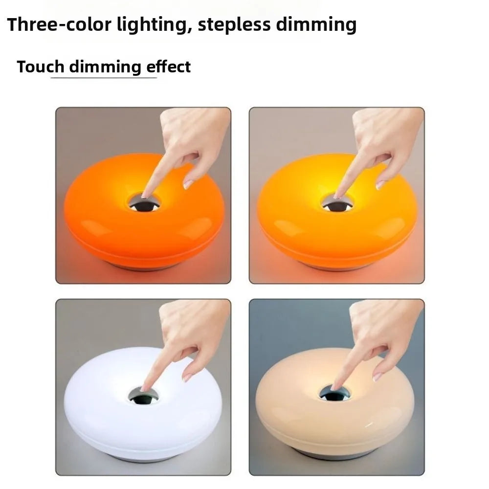 Tricolor Lighting Plastic Donut Wall Lamp