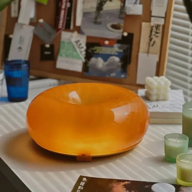 Morden Donut LED wall lamp Bauhaus retro living room TV wall lamp Bedroom bedside lamp Atmosphere wall light