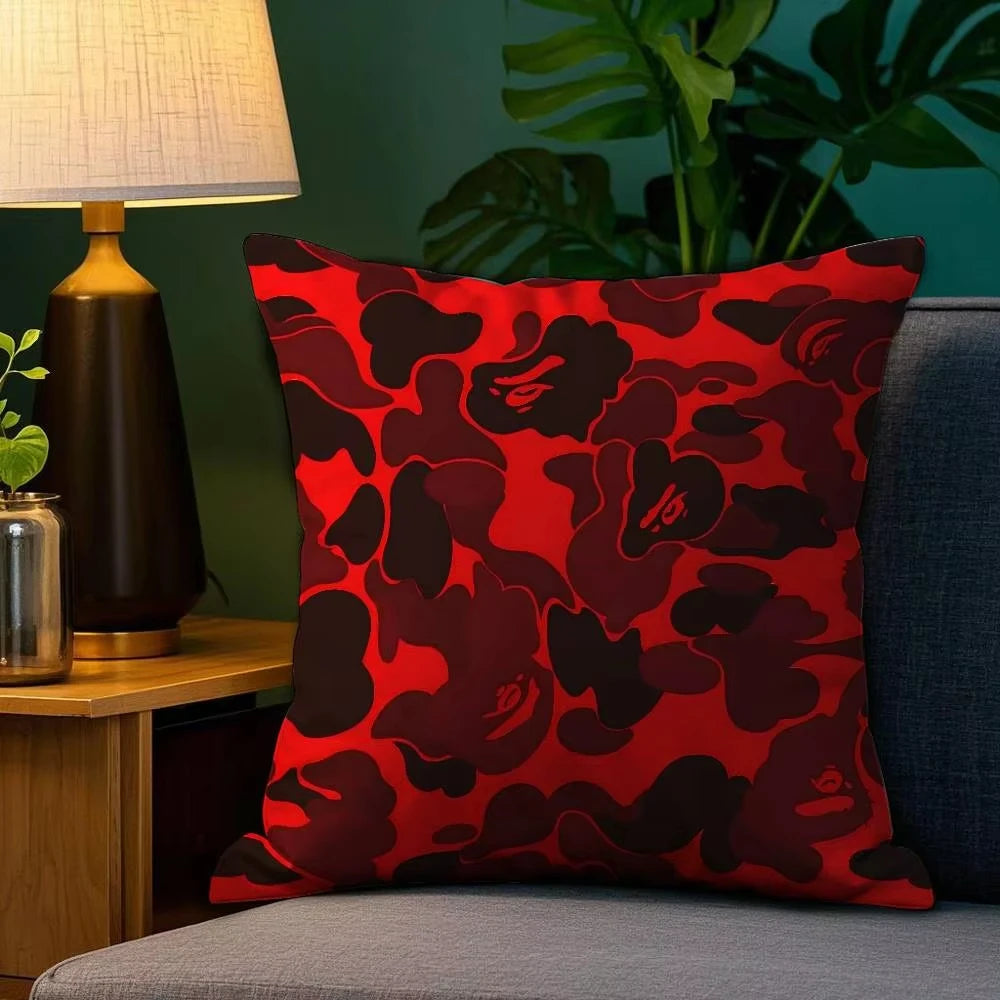 Smooth Camo Pillowcase Durable Polyester Material Flat Printing Wear Resistant Cushion Cover For Home Decor