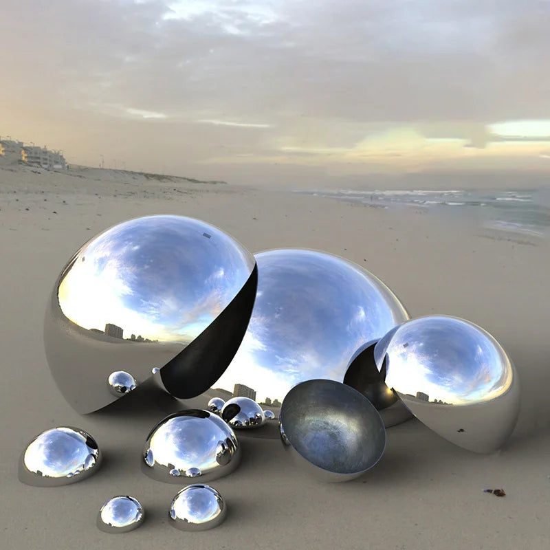 Stainless Steel Hollow Hemispherical Polished Mirror Ball