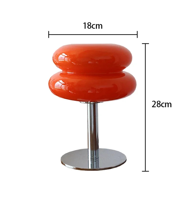 Macaron Glass Table Lamp Trichromatic Dimming