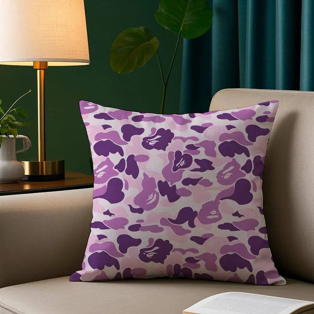 Unique Camo Pillow Case Short Plush Print Cushion Cover Square Throw Pillow Covers Sofa Home Decor