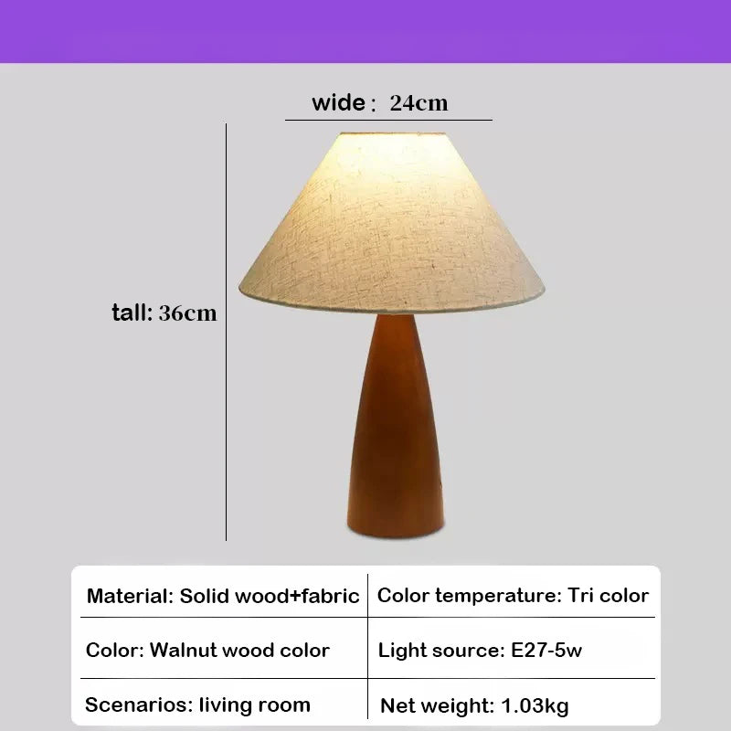 Solid Wood desk lamp