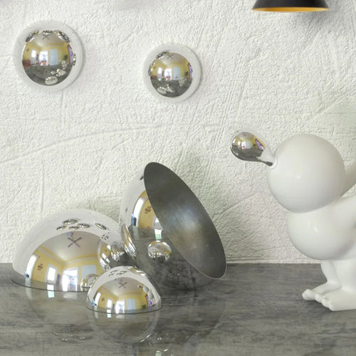 Diameter 51mm-200mm Stainless Steel Hollow Hemispherical Polished Mirror Ball Elevator Decorative Hemisphere Steel Tube Cover