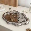 Ins Plastic Jewelry Tray Mini Cloud Shape Jewelry Display Plate Storage Plate Watches/Keys Storage