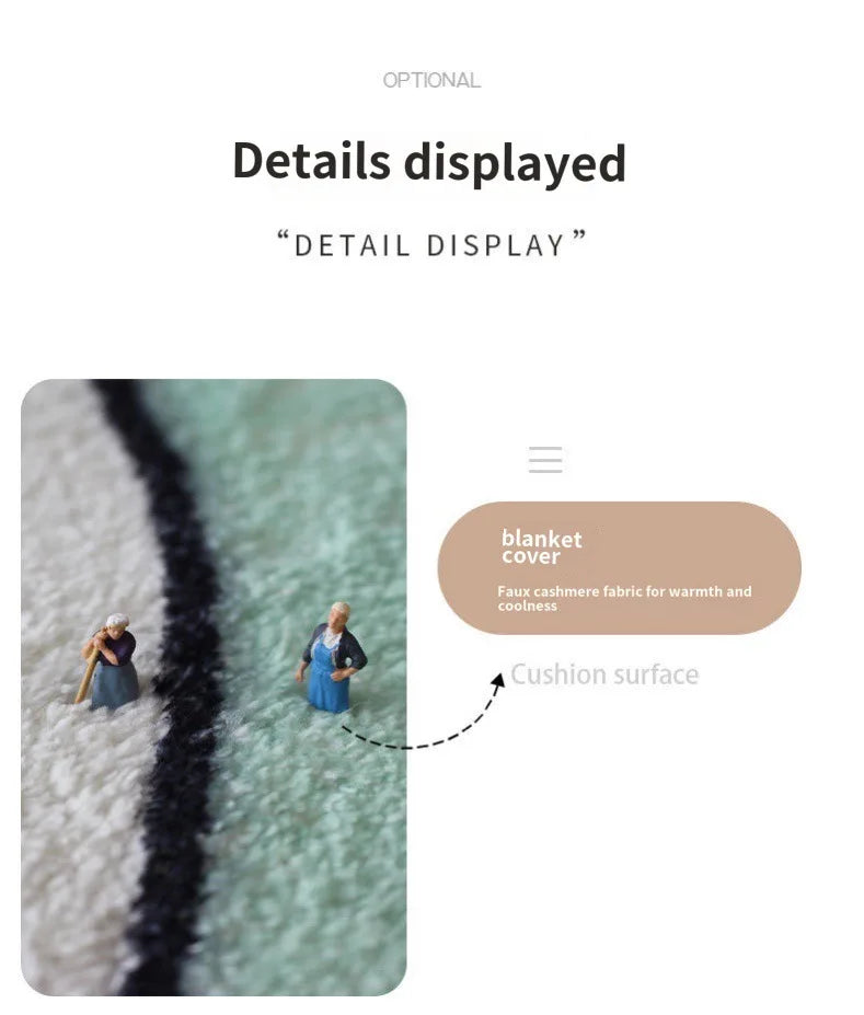 VIKAMA Trendy Car Carpet Comfortable And Soft Home Decoration Personality Creative Footrest Gaming Room Bedside Blanket