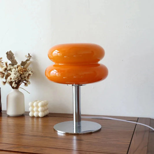 Macaron Glass Table Lamp Trichromatic Dimming