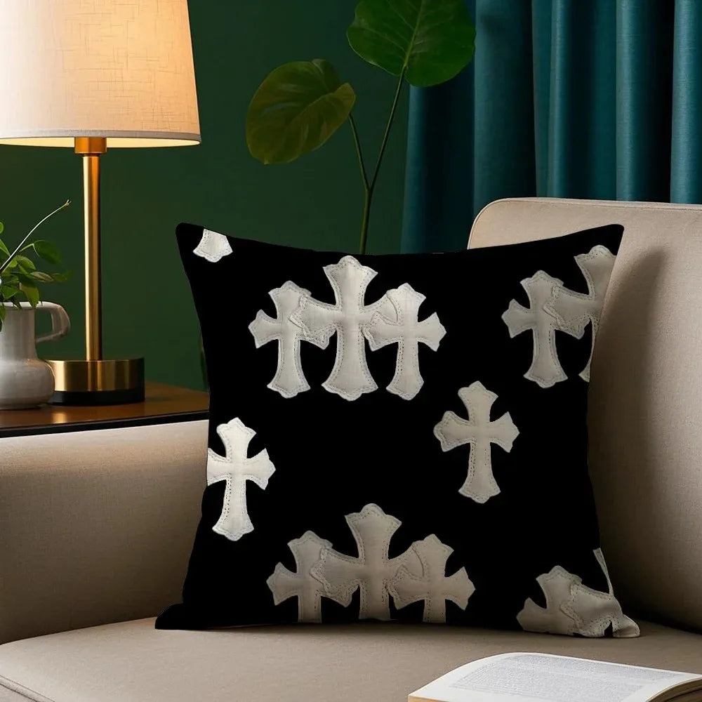 Chrome Hearts Soft Double Sided Print Pillowcase Cushion Cover