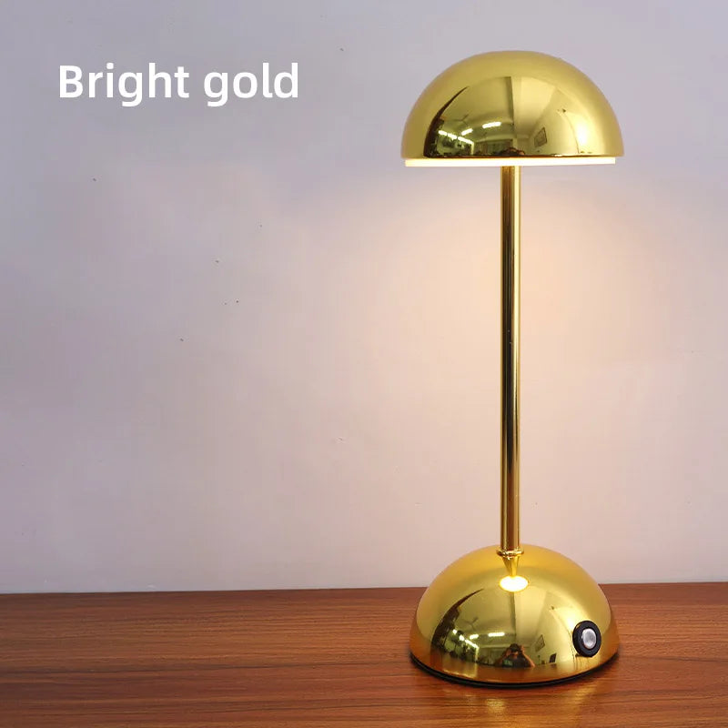 LED Charging Table Lamp Touch 3 Color Lighting Atmosphere Lamp USB Night Light Desk lamp for ReStaurant Bar Room Decoration