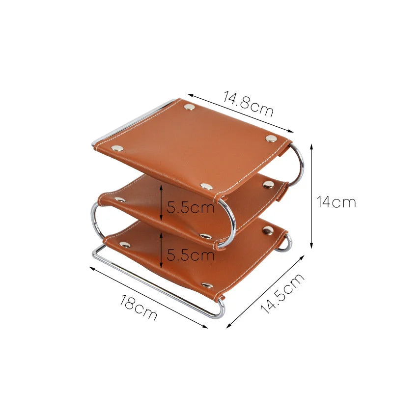 Multifunctional Leather Tray