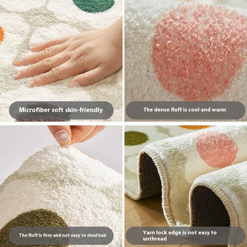 VIKAMA Trendy Car Carpet Comfortable And Soft Home Decoration Personality Creative Footrest Gaming Room Bedside Blanket