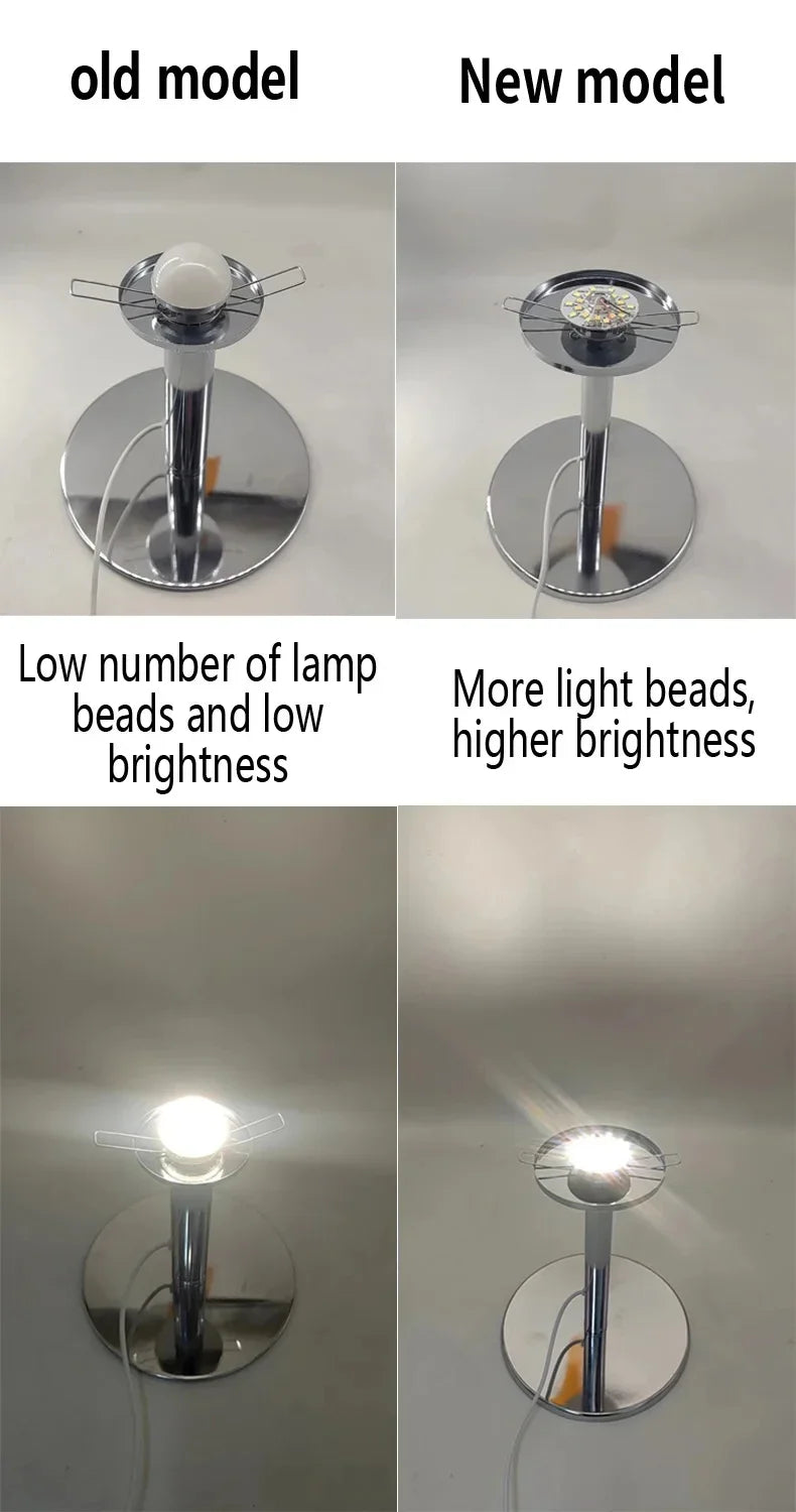 Macaron Glass Table Lamp Trichromatic Dimming