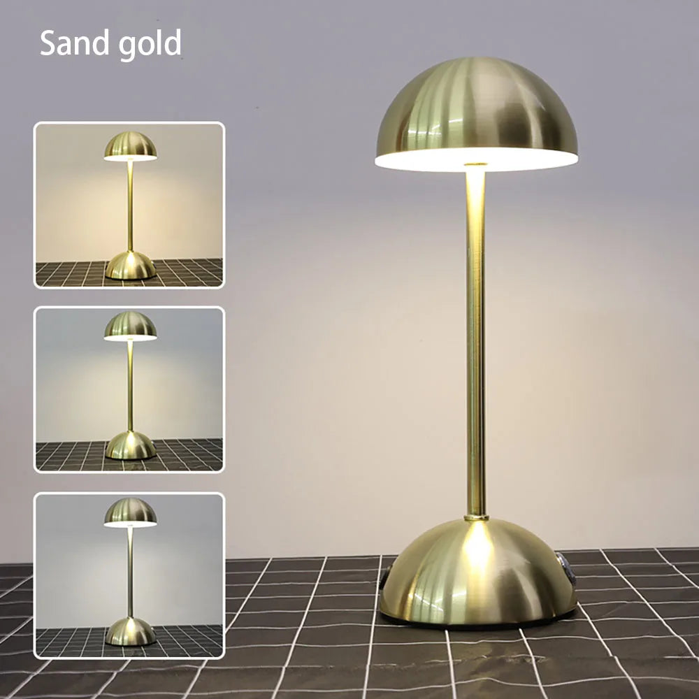 LED Charging Table Lamp Touch 3 Color Lighting Atmosphere Lamp USB Night Light Desk lamp for ReStaurant Bar Room Decoration