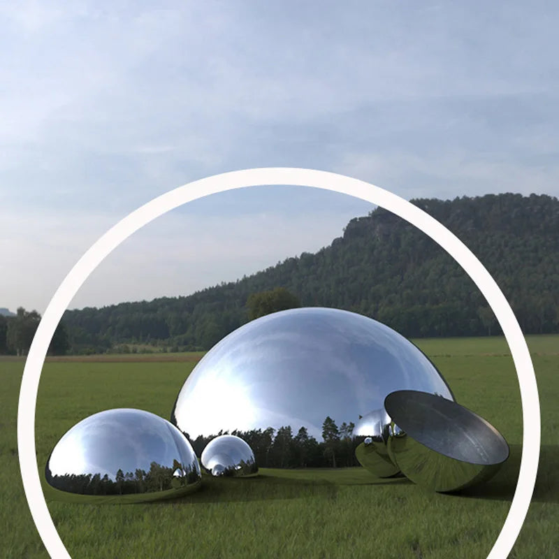 Stainless Steel Hollow Hemispherical Polished Mirror Ball