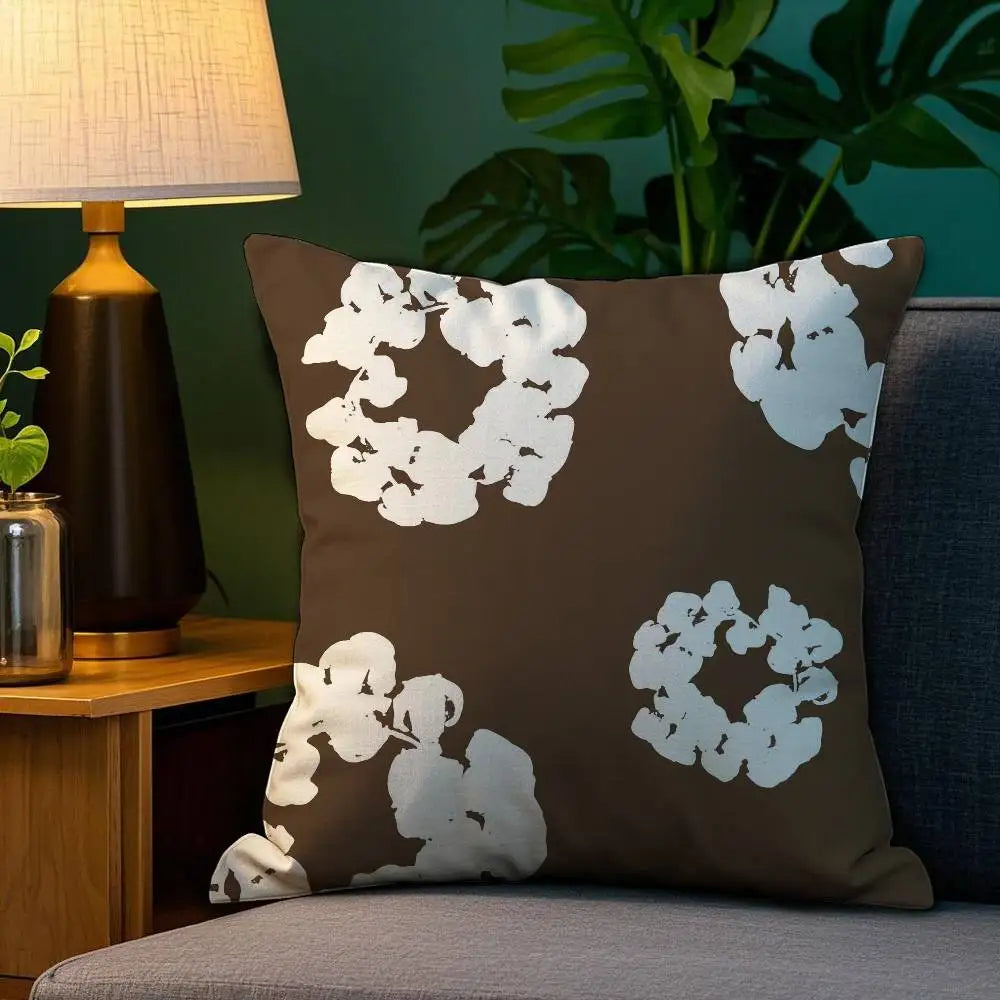 Luxury D-Denim T-Tears Pillow Case Plush Fabric Soft Double Sided Print Sofa Cushion Cover Throw Pillow Covers