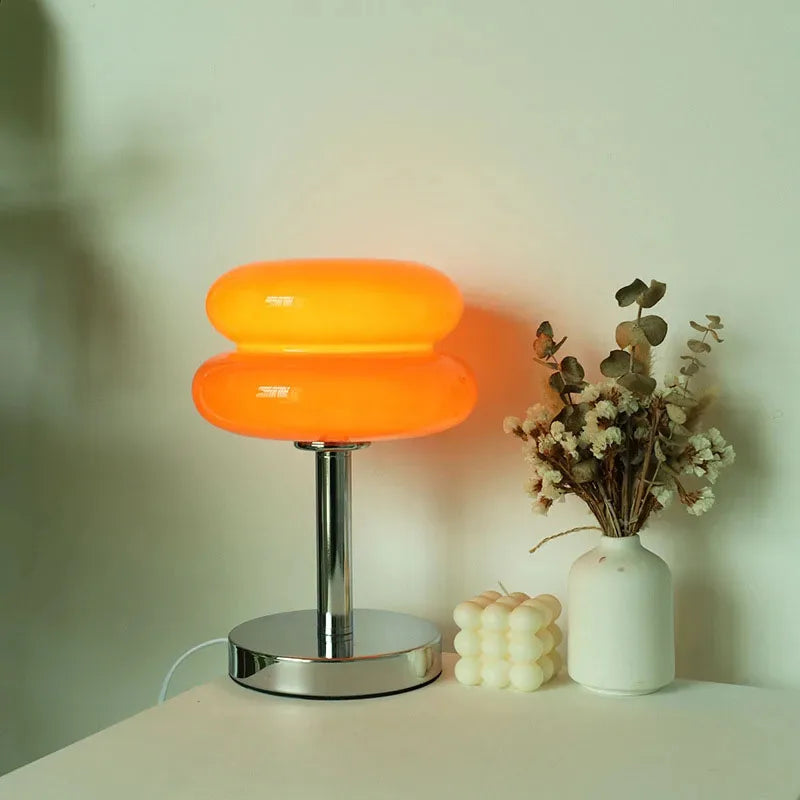 Macaron Glass Table Lamp Trichromatic Dimming