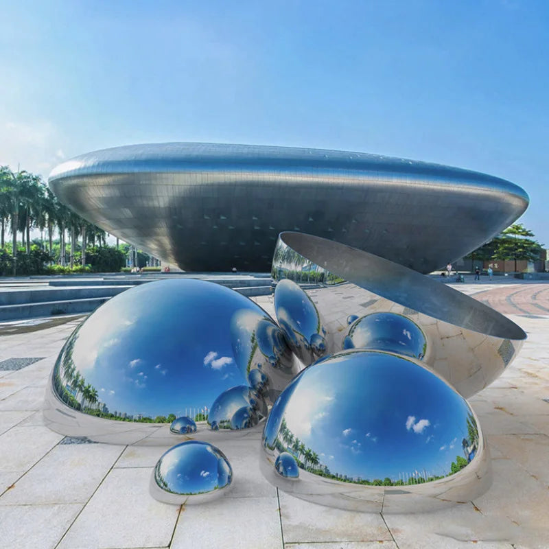 Stainless Steel Hollow Hemispherical Polished Mirror Ball