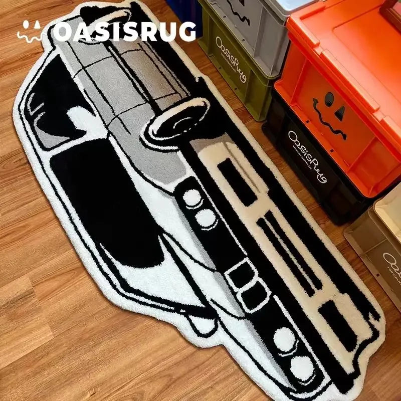 VIKAMA Trendy Car Carpet Comfortable And Soft Home Decoration Personality Creative Footrest Gaming Room Bedside Blanket