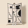 Scandinavian ins style Morandi blanket abstract geometric design anti-static dust Netroots with the same sofa cover blanket