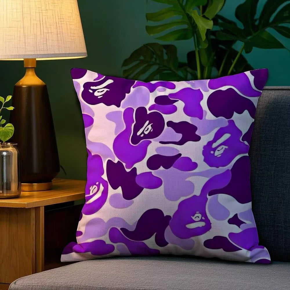 Smooth Camo Pillowcase Durable Polyester Material Flat Printing Wear Resistant Cushion Cover For Home Decor