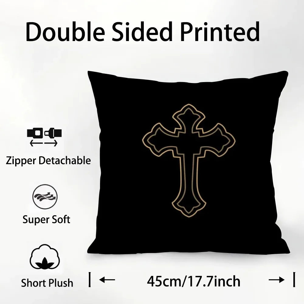Chrome Hearts Soft Double Sided Print Pillowcase Cushion Cover